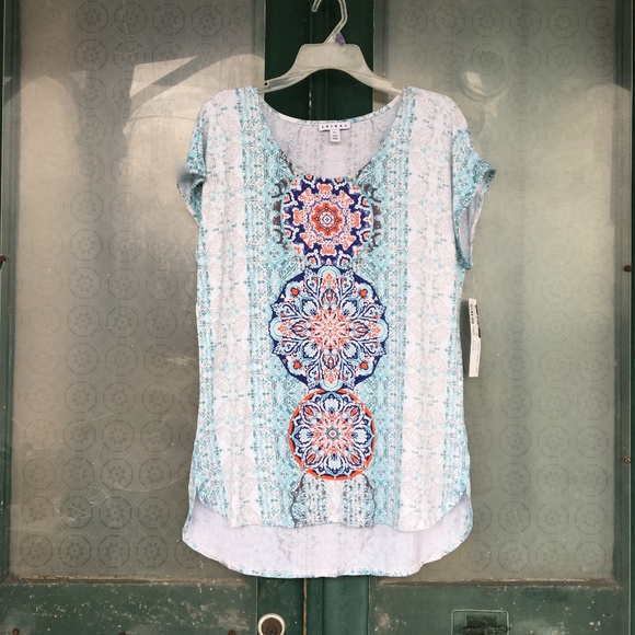Tribal Cap Sleeve Mandala Tee